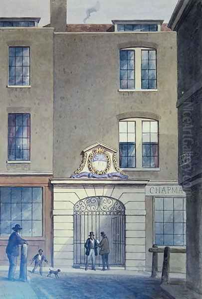 The Entrance to BakersHall, 1855 Oil Painting by Thomas Hosmer Shepherd