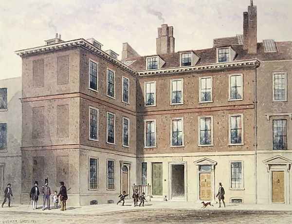 Judge Jeffreys House, 1853 Oil Painting by Thomas Hosmer Shepherd