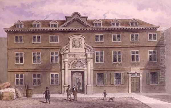 Blackwell Hall, c 1820 Oil Painting by Thomas Hosmer Shepherd