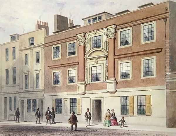 Winchester Street, 1850 Oil Painting by Thomas Hosmer Shepherd