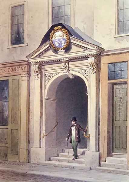 The Entrance to Butchers Hall, 1855 Oil Painting by Thomas Hosmer Shepherd