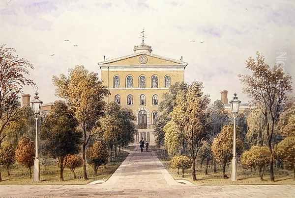 Governors House, Tothill Fields New Prison, 1852 Oil Painting by Thomas Hosmer Shepherd