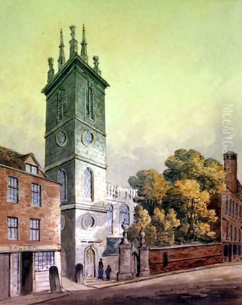 St. Mary Somerset Oil Painting by Thomas Hosmer Shepherd