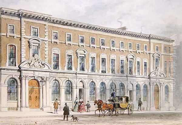 The New Building of Merchant Taylors and Hall, 1853 Oil Painting by Thomas Hosmer Shepherd