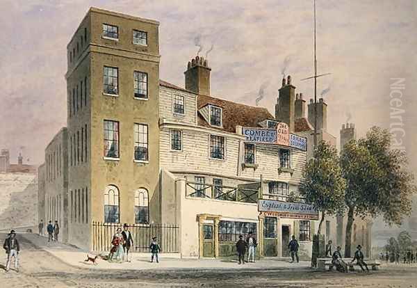 The Old George on Tower Hill Oil Painting by Thomas Hosmer Shepherd