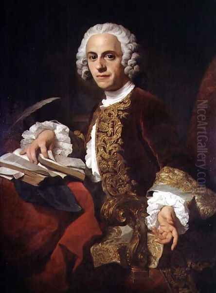 Portrait of Horatio Walpole 1723-1809 2nd Baron Walpole of Wolterton Oil Painting by Pierre Subleyras