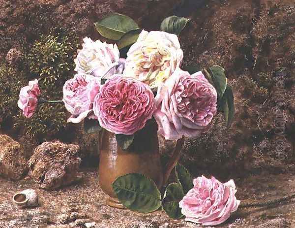 Roses Oil Painting by John Sherrin