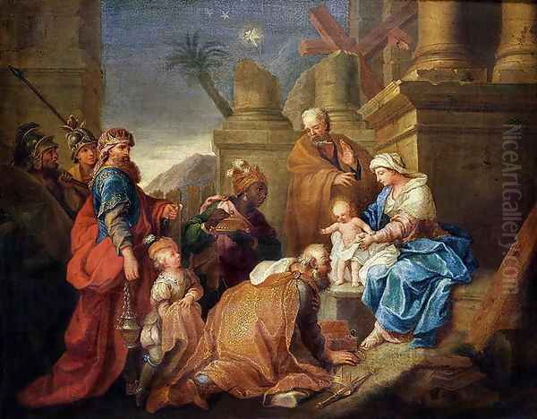 Adoration of the Magi Oil Painting by Jacques Stella