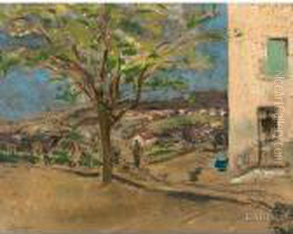 Maison Et Arbre Dans La Campagne Oil Painting by Ker Xavier Roussel