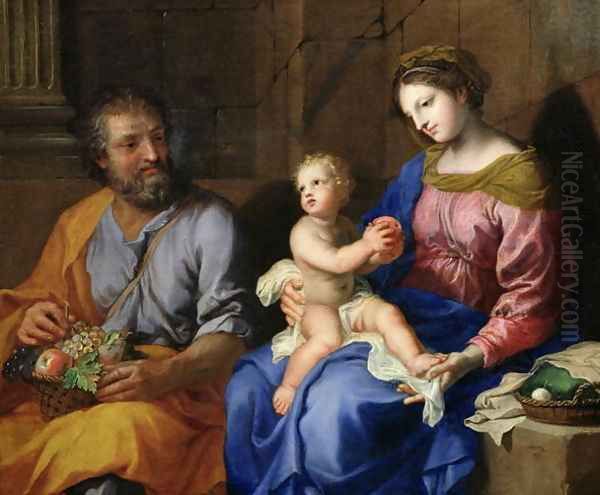 The Holy Family 2 Oil Painting by Jacques Stella