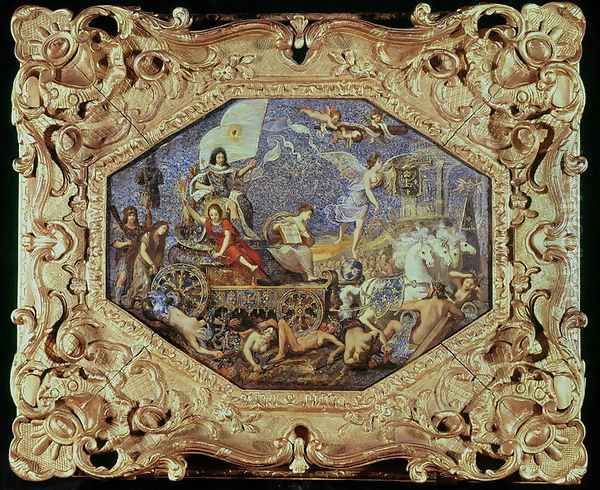 The Triumph of Louis XIII 1601-43 over the Enemies of Religion, 1642 Oil Painting by Jacques Stella