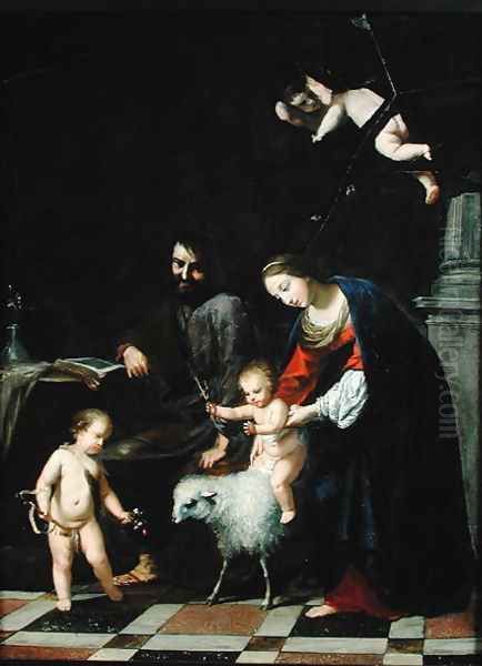 The Holy Family Oil Painting by Jacques Stella