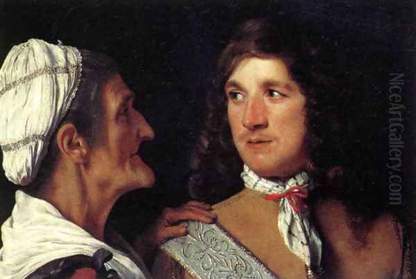 Young Man and the Procuress c. 1660 Oil Painting by Michael Sweerts