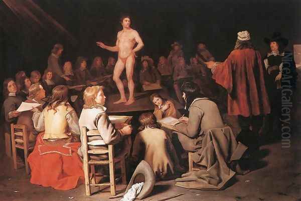 The Drawing Class 1656-58 Oil Painting by Michael Sweerts