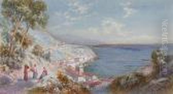 Vietri, Gulf Of Salerno Oil Painting by Charles Rowbotham