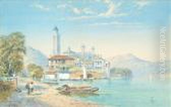 Lago D'asta Oil Painting by Charles Rowbotham