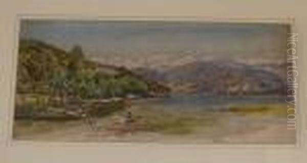 Lake Maggiore Oil Painting by Charles Rowbotham