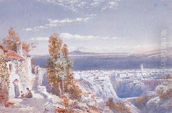 Sorrento; And Bolsena Oil Painting by Charles Rowbotham