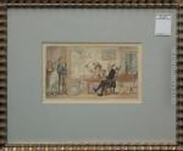 Dr. Syntax Oil Painting by Thomas Rowlandson