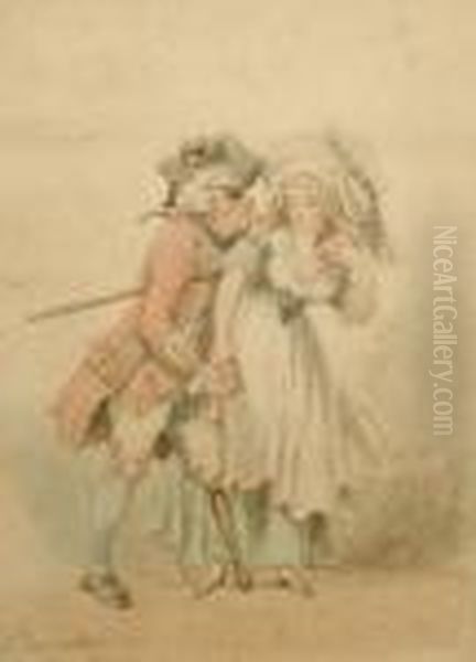 Study For Luxury & Desire Oil Painting by Thomas Rowlandson