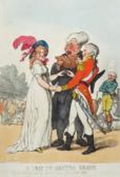 A Trip To Gretna Green Oil Painting by Thomas Rowlandson