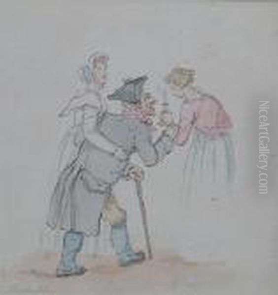 The Elderly Patient Oil Painting by Thomas Rowlandson