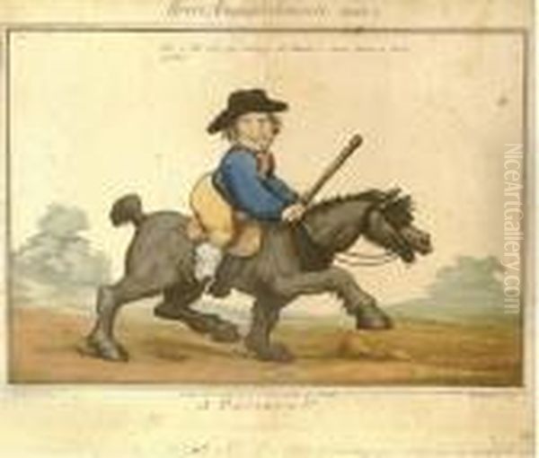 Horse Acomplishments/a Paviour!! Oil Painting by Thomas Rowlandson