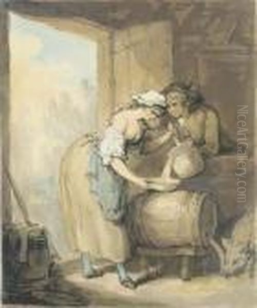 The Careless Servant Oil Painting by Thomas Rowlandson