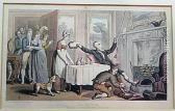 Doctor Syntax Oil Painting by Thomas Rowlandson