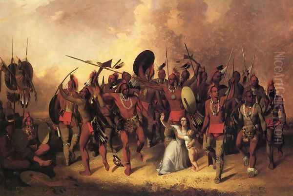 Osage Scalp Dance Oil Painting by John Mix Stanley