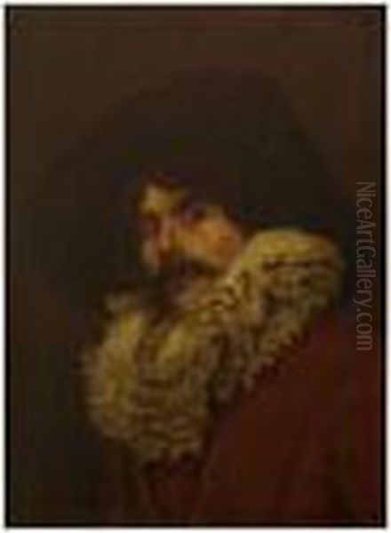 Portrait D Un Mousquetaire Oil Painting by Ferdinand Victor Leon Roybet