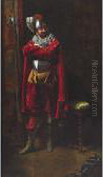 The Captain Of The Guard Oil Painting by Ferdinand Victor Leon Roybet