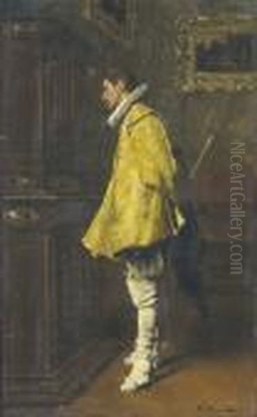 Der Connoisseur Oil Painting by Ferdinand Victor Leon Roybet