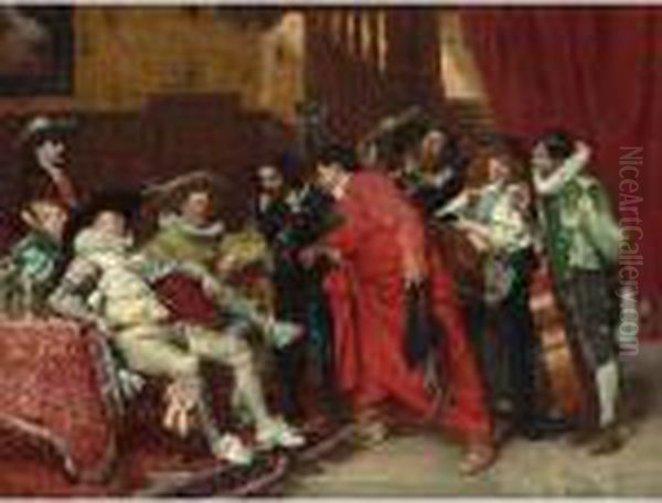 The Troubadours Oil Painting by Ferdinand Victor Leon Roybet