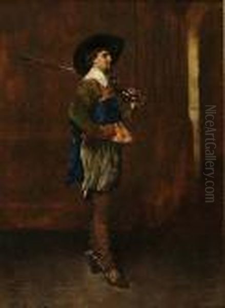 The Guard Oil Painting by Ferdinand Victor Leon Roybet