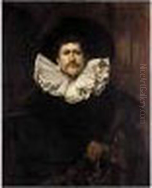 Portrait Of A Cavalier Oil Painting by Ferdinand Victor Leon Roybet