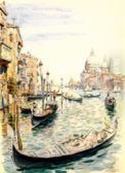 Vue De Venise Oil Painting by Aleksandr Rubcov