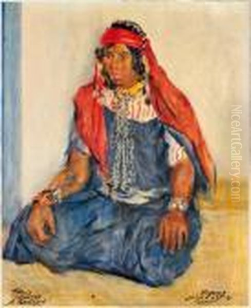 Femme Tunisienne Oil Painting by Aleksandr Rubcov