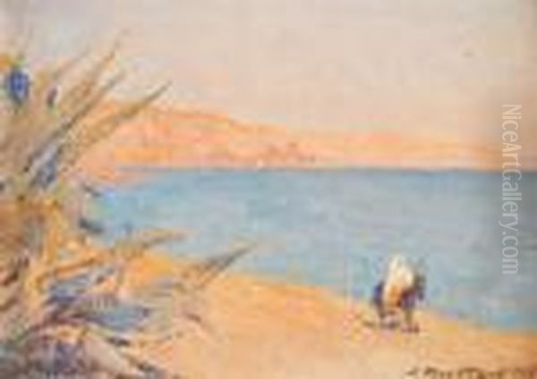 Plage Oil Painting by Aleksandr Rubcov