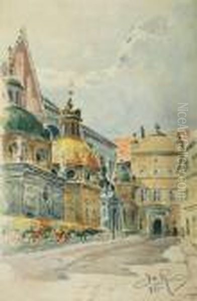 Wawel Oil Painting by Jan Rubczak