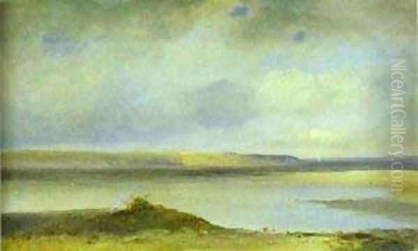 The Volga River Vistas 1870s Oil Painting by Alexei Kondratyevich Savrasov