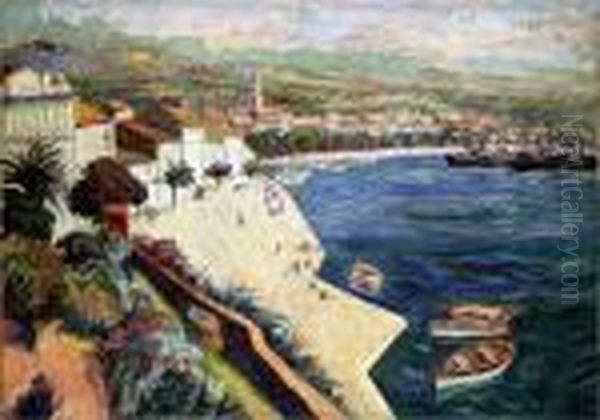 Port W Martique, Lata 20-te. Oil Painting by Jan Rubczak