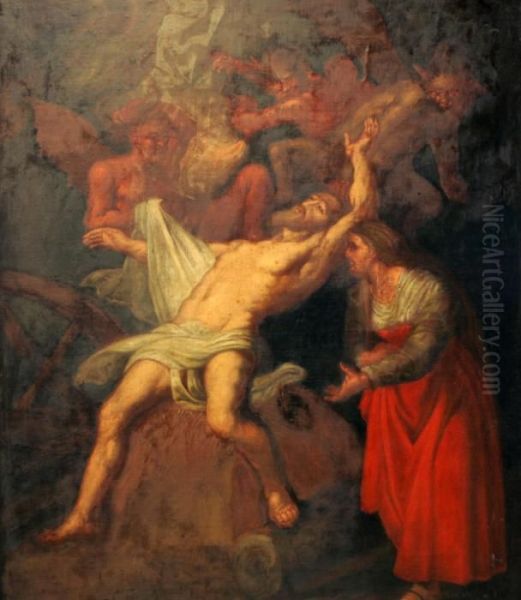 Job Hemsoks Av Satan Och Hans Demoner Oil Painting by Peter Paul Rubens