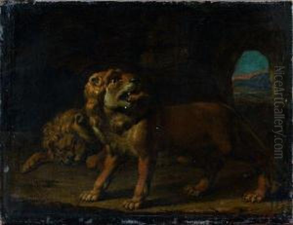 Lions Dans Une Grotte Oil Painting by Peter Paul Rubens