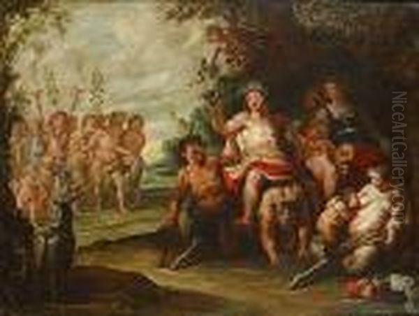 Bacchus Oil Painting by Peter Paul Rubens