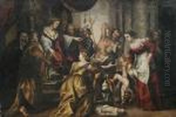 Das Urteil Des Salomon Oil Painting by Peter Paul Rubens