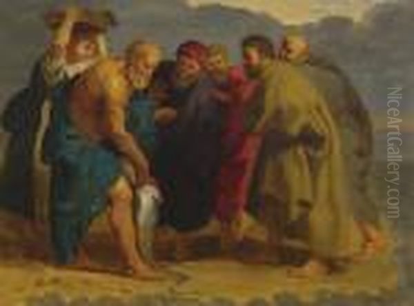 Saint Peter Finding The Tribute Money Oil Painting by Peter Paul Rubens