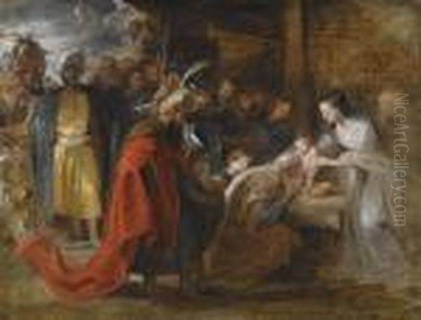 The Adoration Of The Magi Oil Painting by Peter Paul Rubens