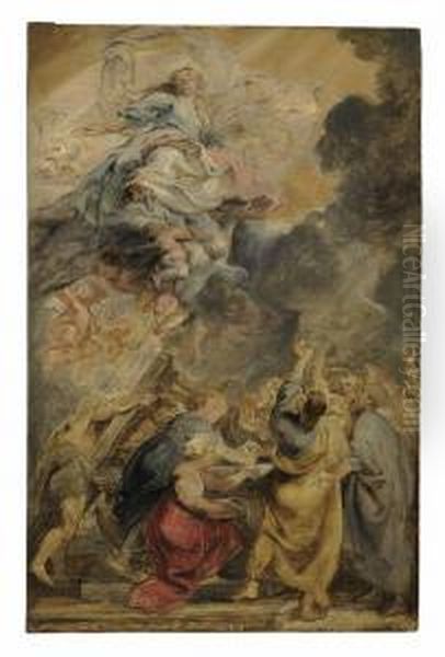 The Assumption Of The Virgin Oil Painting by Peter Paul Rubens