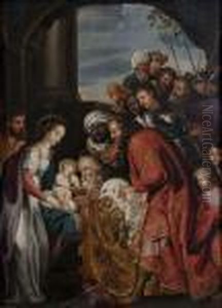 L'adoration Des Mages Oil Painting by Peter Paul Rubens